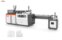 Este tipo de máquina es adecuado para producir botellas de tipo HDPE con cuello de corte. Por ejemplo, botellas de leche, botellas de yogurt, etc. La ventaja de esta máquina es que este tipo de máquina logró un proceso automático completo. Equipado con sistema de corte, el cliente podría obtener el producto final fuera de la máquina directamente. 